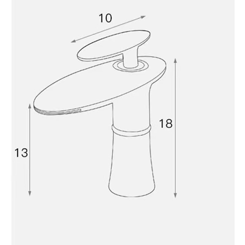 Waterfall Bathroom Sink Mixer Faucet Round, Wash Basin Taps Single Handle Washroom with Hot and Cold Hose Monobloc Vessel Water Brass Tap Deck Mounted 2025 - CAD $100.78 –P1