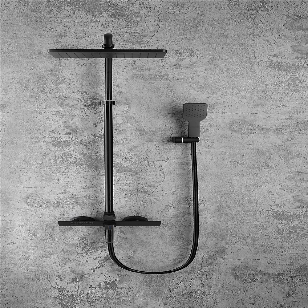 Shower FaucetShower System Set - Handshower Included Contemporary Chrome / Electroplated / Painted Finishes Mount Outside Ceramic Valve Bath Shower Mixer Taps 2025 - CAD $366.99 –P8