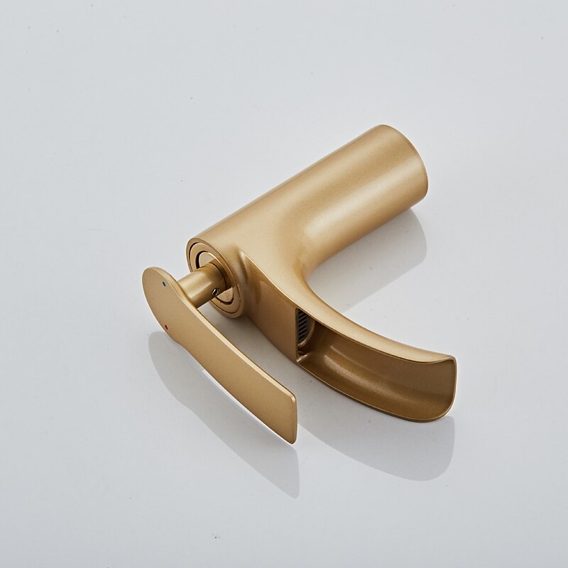 Bathroom Sink Faucet - Waterfall Electroplated Centerset Single Handle One HoleBath Taps 2025 - CAD $95.99 –P8
