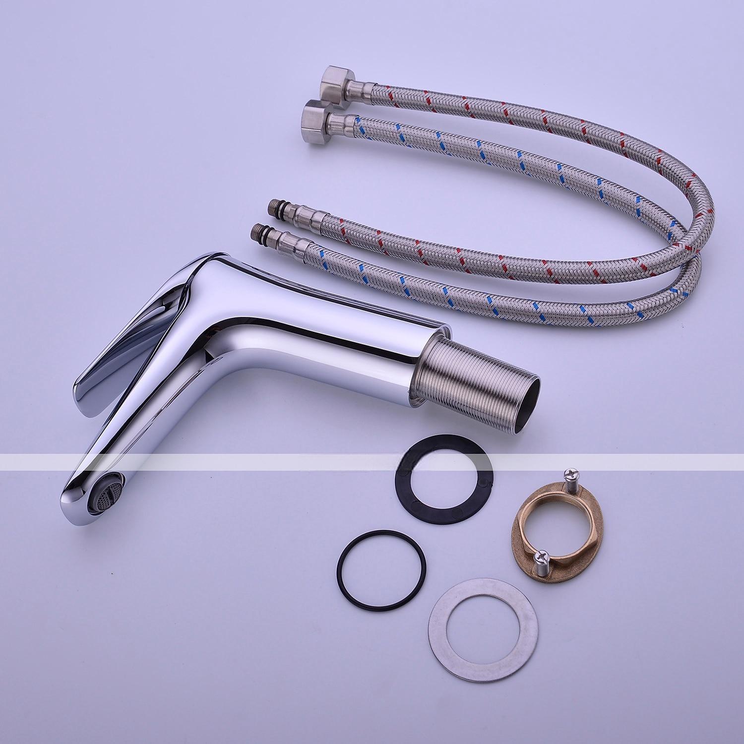 Bathroom Sink Faucet - Single Chrome / Brushed / Electroplated Centerset Single Handle One HoleBath Taps / Brass 2025 - CAD $127.99 –P3