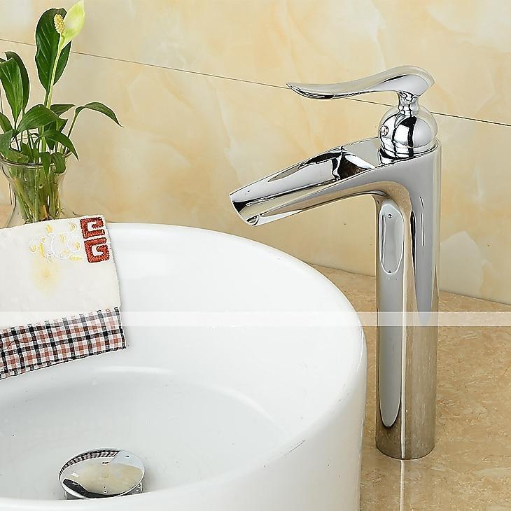Bathroom Sink Faucet - Waterfall Chrome Centerset Single Handle One HoleBath Taps 2025 - CAD $127.99 –P3