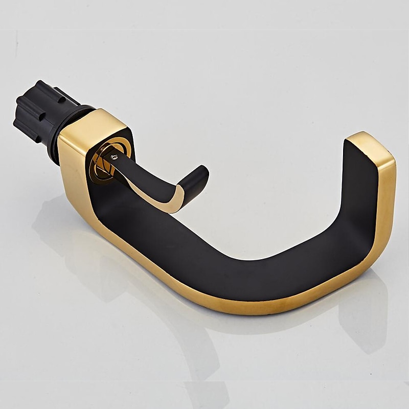 Waterfall Bathroom Sink Mixer Faucet Brass, Basin Taps Single Handle One Hole with Hot and Cold Hose Vessel Water Tap Deck Mounted 2025 - CAD $191.99 –P8