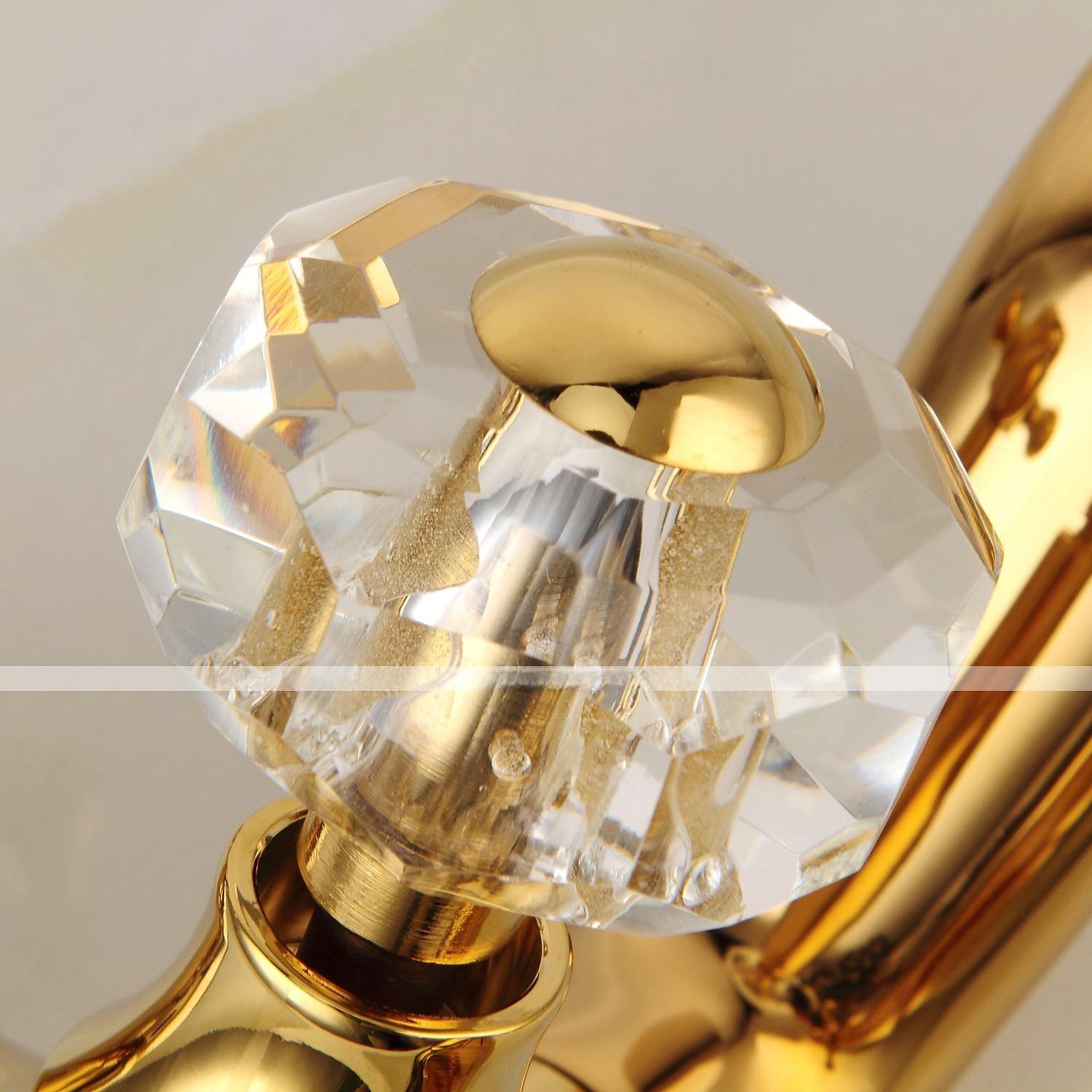 Bathtub Faucet Mixer Tap Telephone Style Luxury Golden Polish With Sprayer Hand Shower Rotate Spout tub Hot and Cold Water 2025 - CAD $239.99 –P8