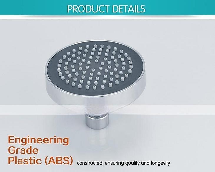 Round Chrome Plated Shower Top Spray,A Grade ABS Silvery Rainfall Soft Spray Function Rain Shower 2025 - CAD $11.99 –P1