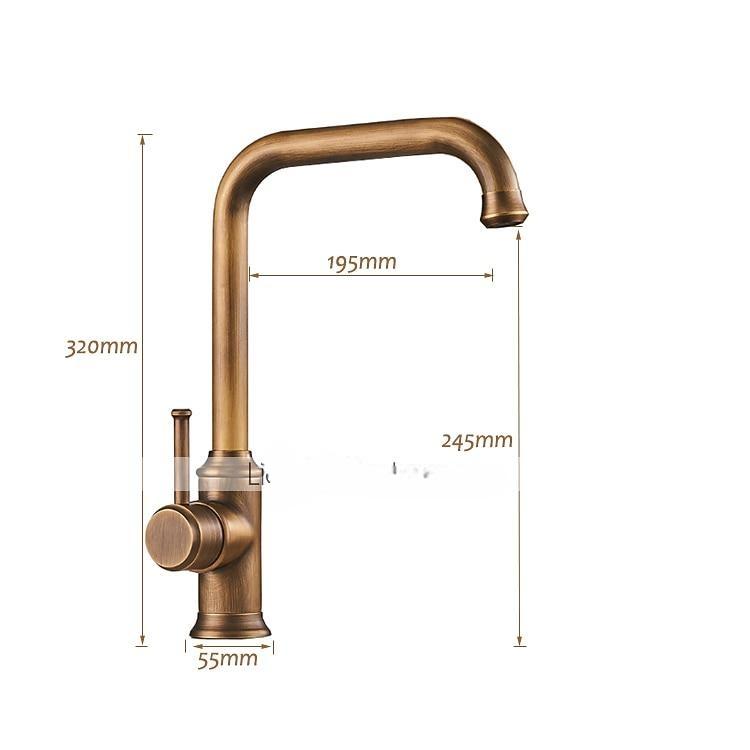 Kitchen FaucetSingle Handle Brass/Black Nickel One Hole Standard SpoutFilter Brass Kitchen Faucet Contain with Cold and Hot Water 2025 - CAD $111.99 –P3