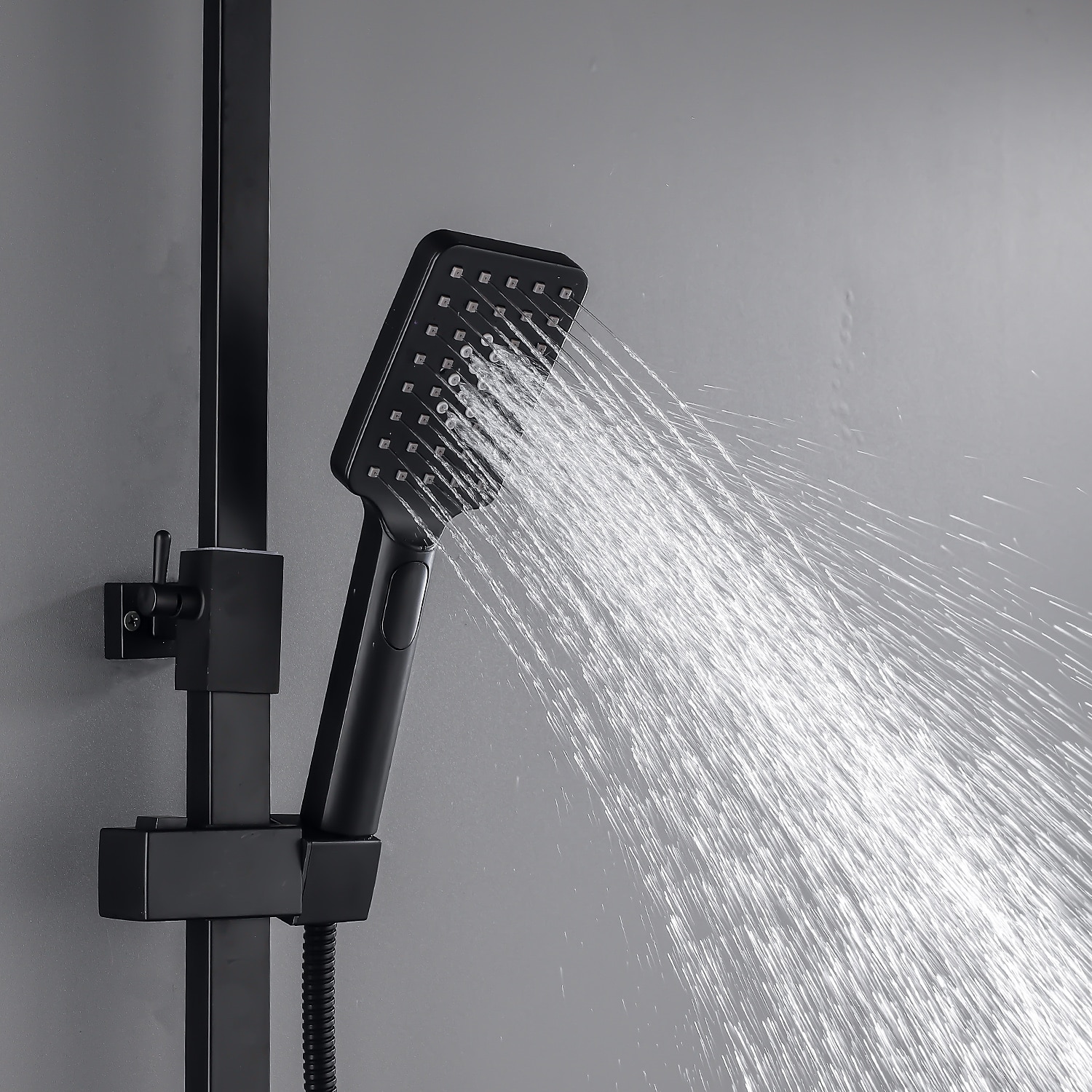 Shower Faucet / Shower System / Rainfall Shower Head System Set - Handshower Included LED Rainfall Shower Contemporary Electroplated / Painted Finishes Mount Outside Ceramic Valve Bath Shower Mixer 2025 - CAD $478.99 –P5