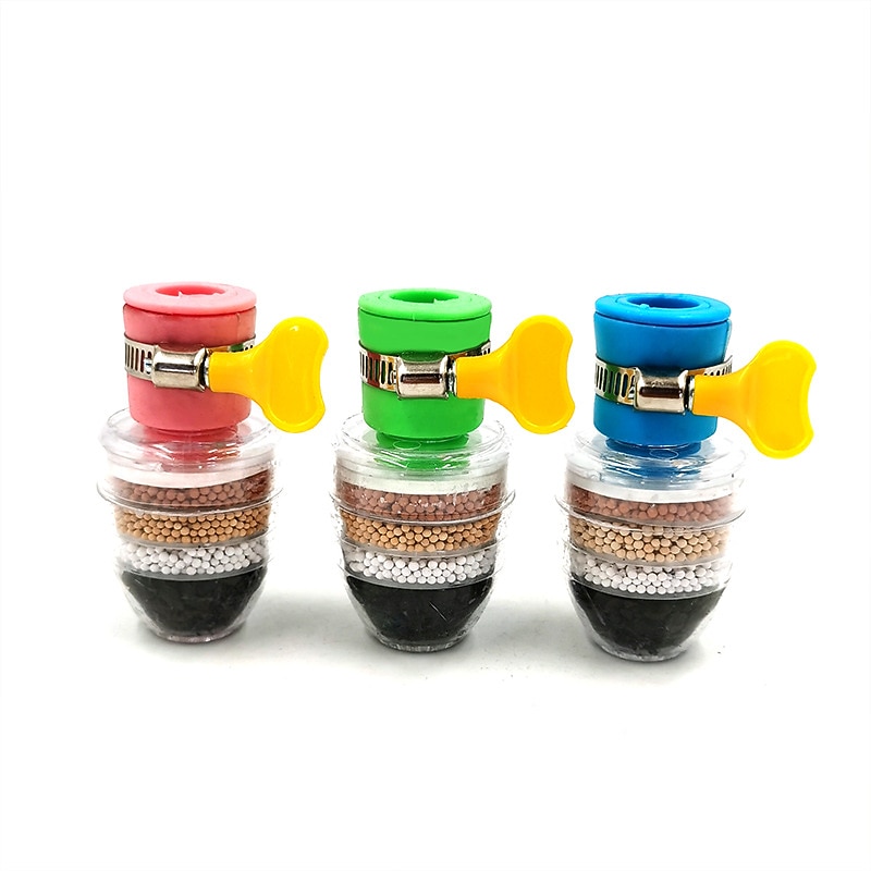 Six-Layer Adjustable Faucet Filter Water Purifier Household Bathroom Kitchen Tap Water Filter Splash-Proof Water Faucet Shower 2025 - CAD $6.99 –P2