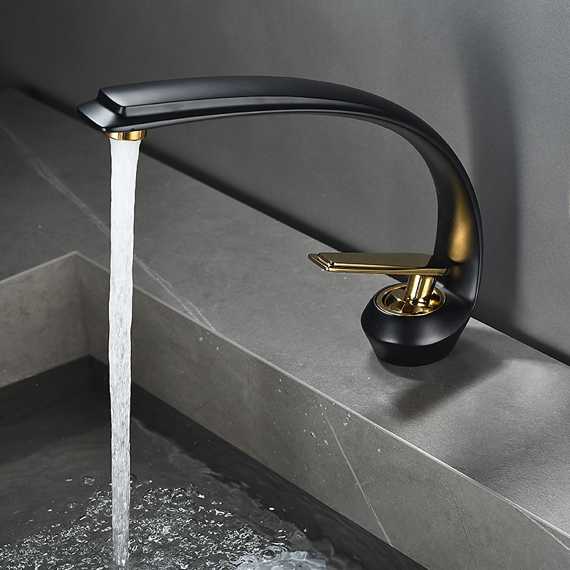 Bathroom Sink Faucet - Classic Electroplated / Painted Finishes Centerset Single Handle One HoleBath Taps 2025 - CAD $79.99 –P12