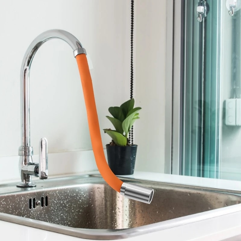 Faucet Extension Tube 45cm Universal Flexible Hose Shapeable Water Pipe Multipurpose Connector Faucet for Kitchen Sink Bathroom Garden 2025 - CAD $11.99 –P5