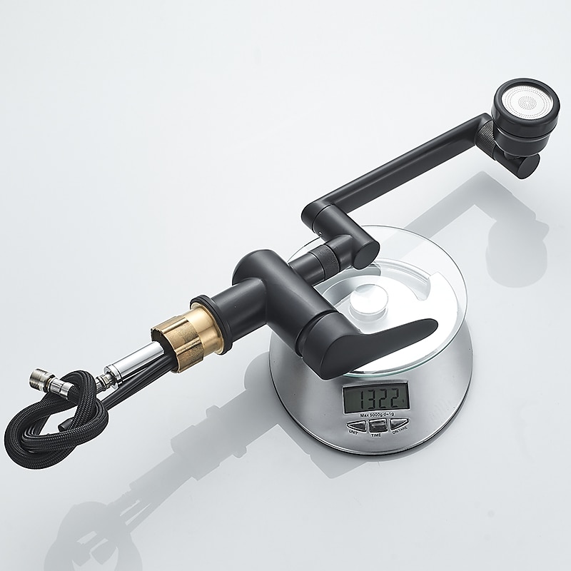 Bathroom Sink Faucet,Brass 360 Degree Rotating Liftable 3-Type Outlet Multi-Function Single Handle One Hole Bath Taps(Matte Black/Chrome) 2025 - CAD $111.99 –P13
