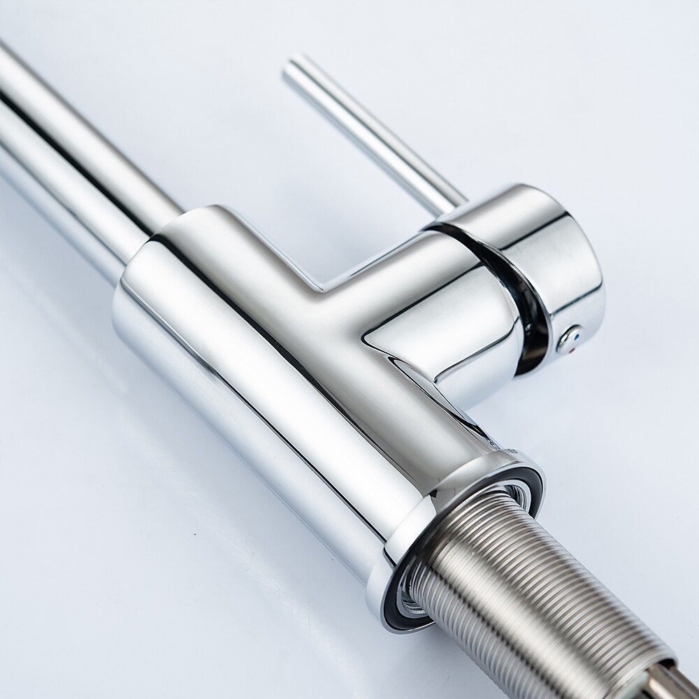 Kitchen Faucet with Pull-out SpraySingle Handle One Hole 2-modes Brass Kitchen Taps 2025 - CAD $199.99 –P3