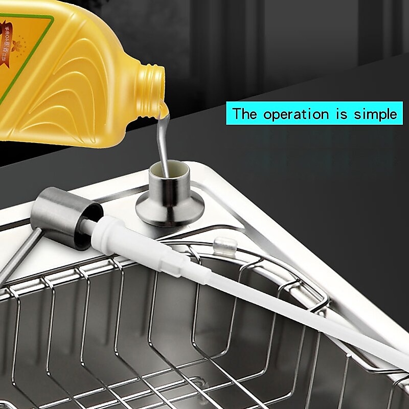 Kitchen Faucet with Pullout Spray and Soap Dispenser Sets Single Handle Two Holes Pull Out/Rotatable/Multifunction Standard Spout Brass Tall-High Arc Deck Mounted Kitchen Faucet 2025 - CAD $159.99 –P3