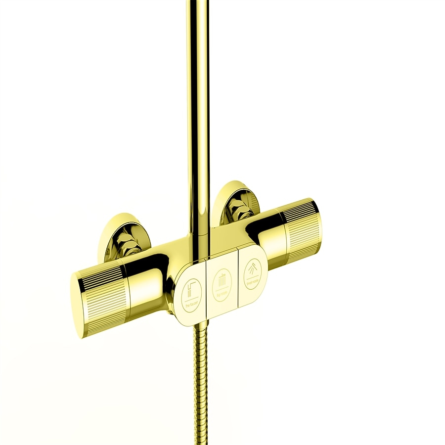 Shower FaucetShower System Set - Handshower Included Contemporary Chrome / Electroplated Mount Outside Ceramic Valve Bath Shower Mixer Taps 2025 - CAD $498.13 –P2