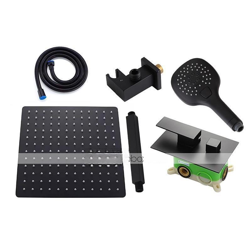 Bathroom Ceiling Mounted Shower Faucet Set High Flow Rain Shower Concealed Shower System with Multi Function Handheld Shower Hot and Cold Water Switch Included 2025 - CAD $398.99 –P8
