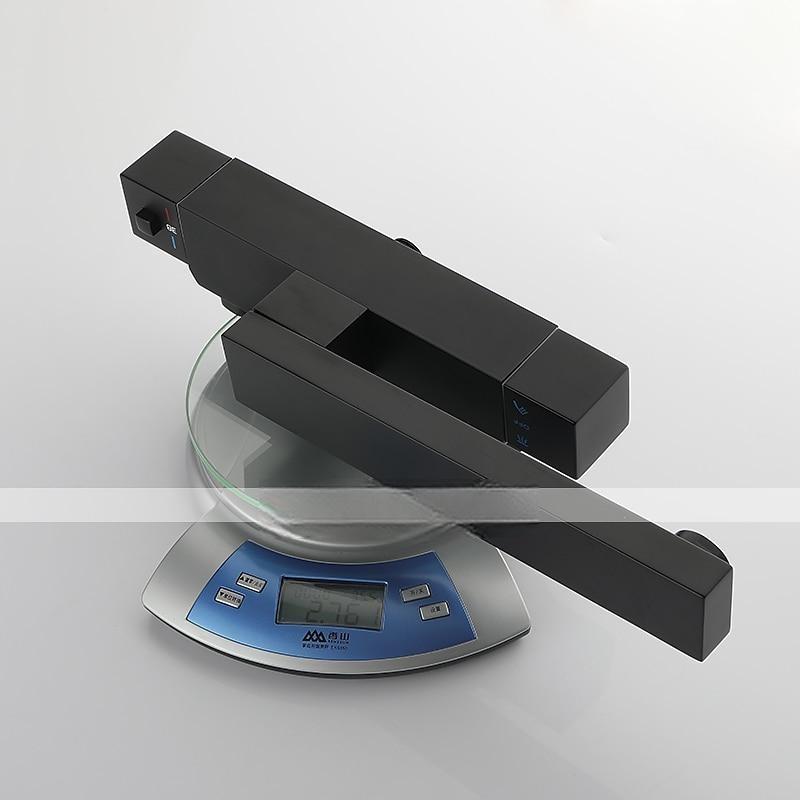 Bathtub Faucet Black Wall Mounted Bathroom Faucet Bath Roman Tub Filler Mixer Tap Brass 2 Hole Sprayer with Cold Hot Water Hose 2025 - CAD $446.99 –P12