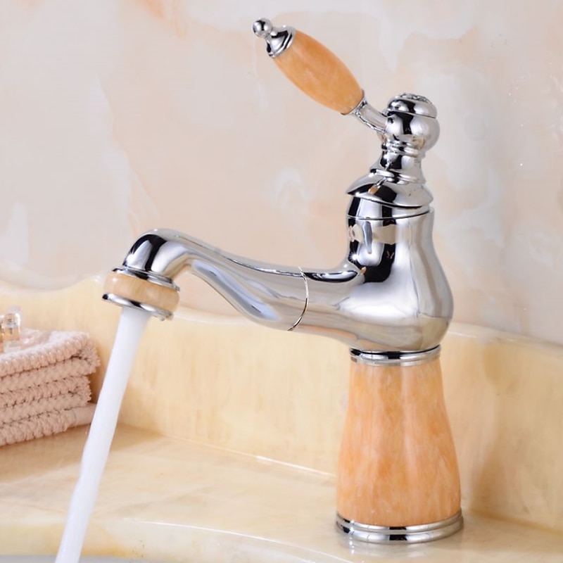 Bathroom Faucet Sink  Mixer Basin Taps Short/Tall, Single Ceramic Handle Vessel Taps with Cold and Hot Hose  for Washroom Bath 2025 - CAD $95.99 –P2