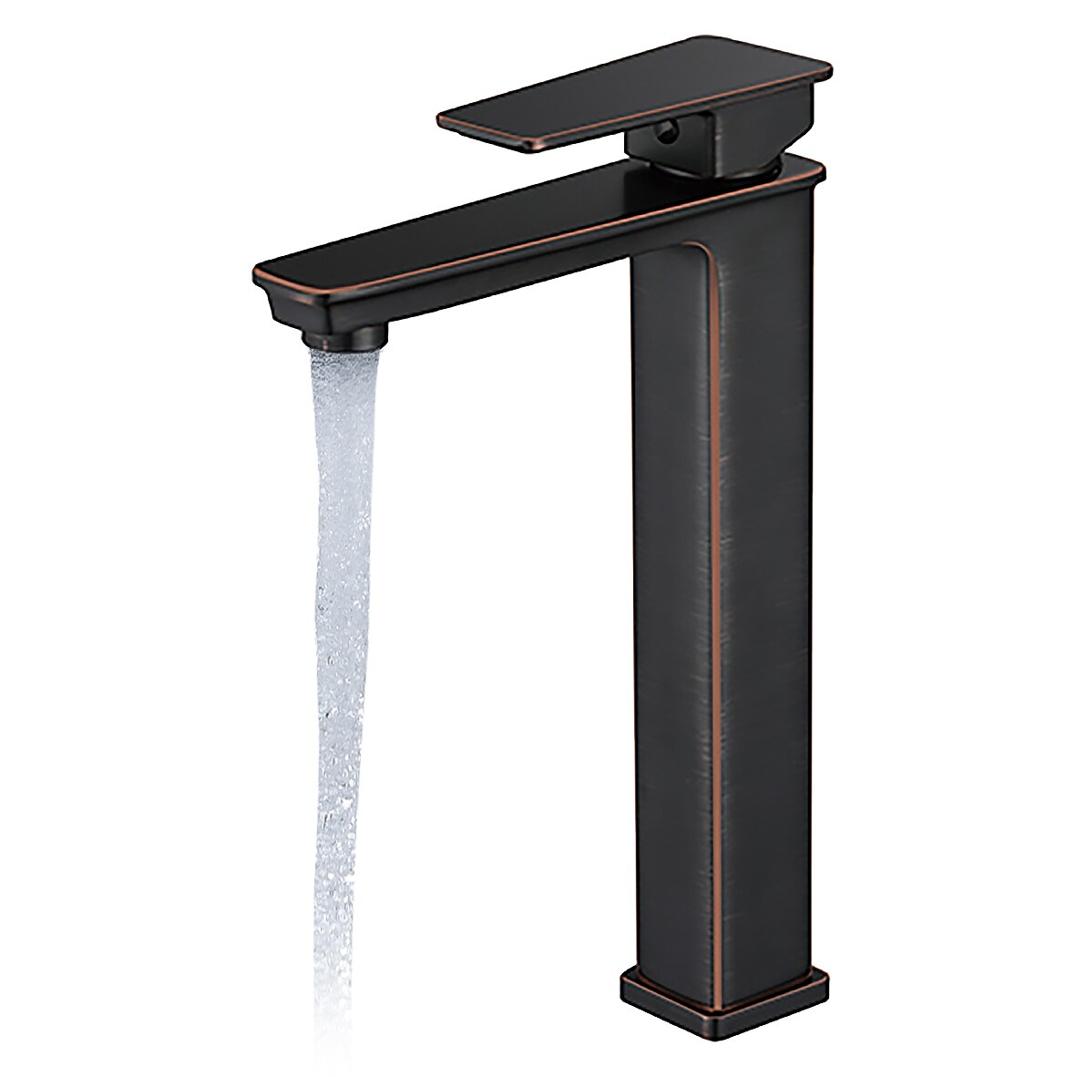 Black Bathroom Faucet Tall Single Handle Bathroom Vessel Sink Faucet Rv Lavatory Vessel Faucet Basin Mixer Tap Solid Brass/Matte Black 2025 - CAD $207.99 –P6