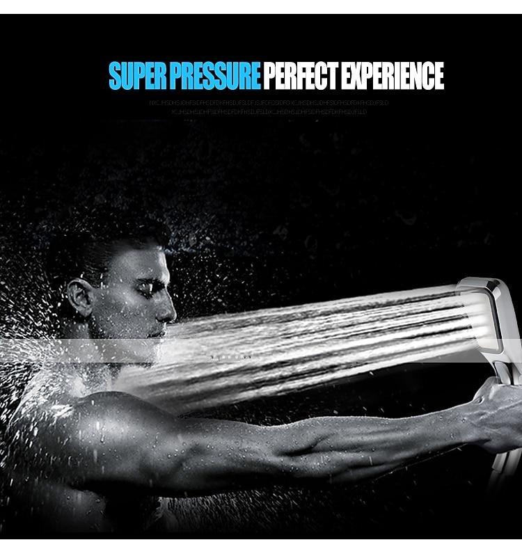 300 Holes Super Pressure Shower Head With Chrome Square Rainfall Handhold Water Saving SprayerStainless Steel Plate and Durable Material 2025 - CAD $4.99 –P10