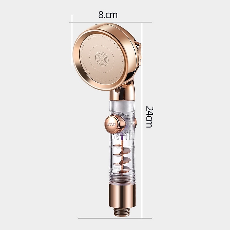 Beauty Skin Three-speed Turbo Rod Supercharged Shower Shower Head Whirlpool Bath Bath Hose Set Water Heater Shower Head Shower 2025 - CAD $6.99 –P1