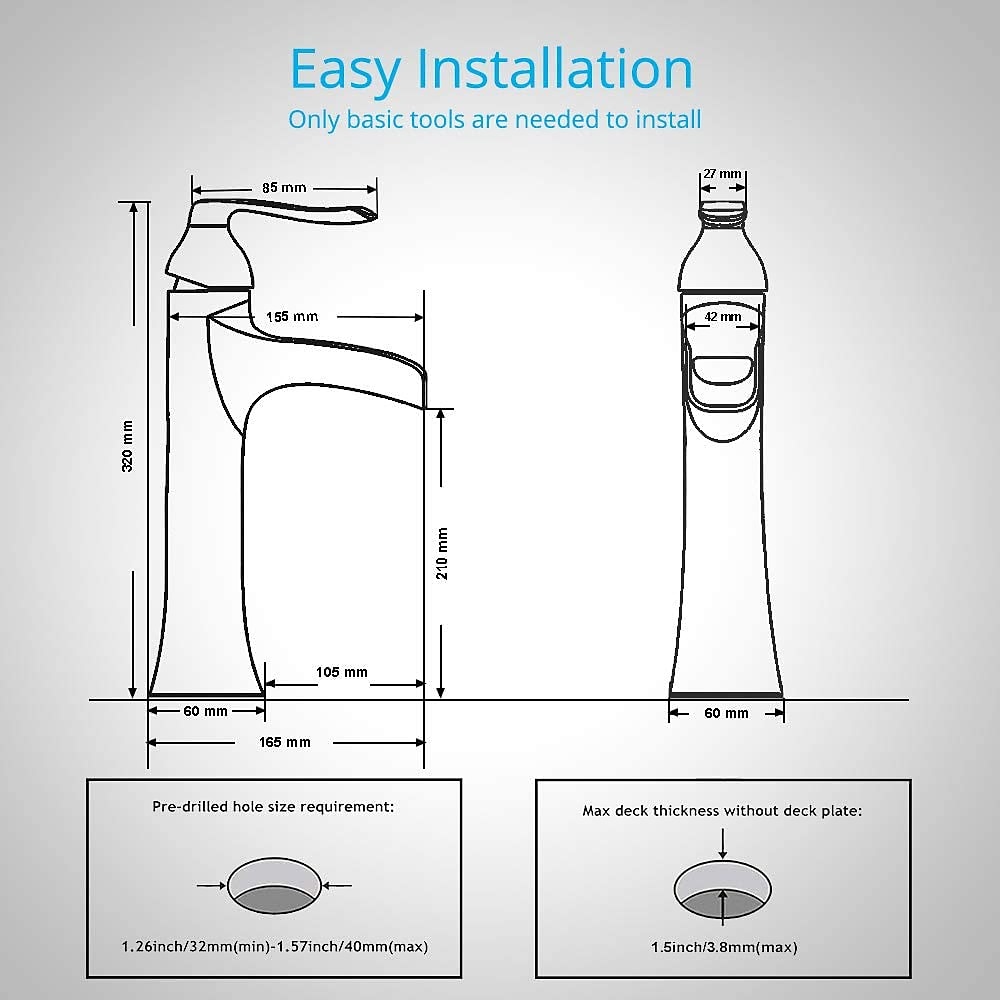 Waterfall Bathroom Faucet, Rustic Nickel Single Handle One Hole Brass Waterfall Bathroom Sink Faucet with Hot and Cold Water 2025 - CAD $127.99 –P3