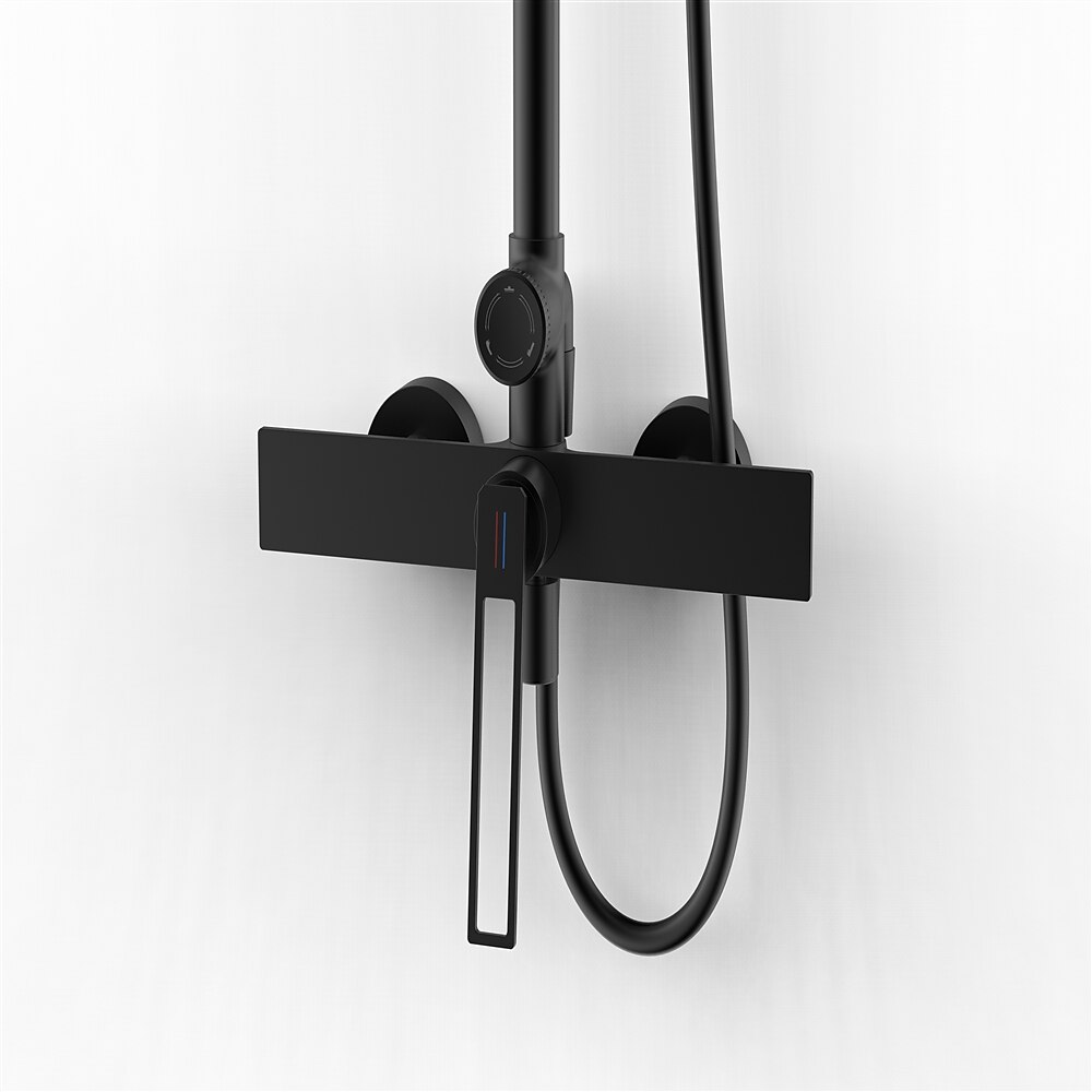 Shower FaucetShower System Set - Handshower Included Contemporary Chrome / Electroplated / Painted Finishes Mount Outside Ceramic Valve Bath Shower Mixer Taps 2025 - CAD $366.99 –P13