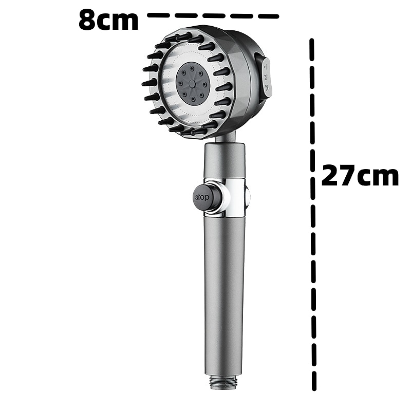 High Pressure 3-Mode Message Shower Head With Stop Button Handheld Water Saving Spray Nozzle Bathroom Accessories 2025 - CAD $17.99 –P1