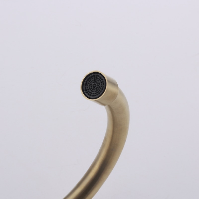 Kitchen faucet - Single Handle Two Holes Brushed Gold Tall /High Arc Wall Mounted Contemporary Kitchen Taps 2025 - CAD $175.99 –P9