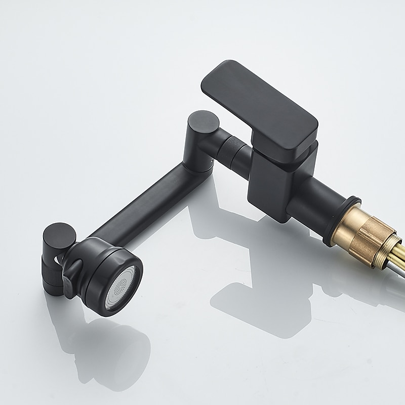 Bathroom Sink Faucet,Brass 360 Degree Rotating Liftable 3-Type Outlet Multi-Function Single Handle One Hole Bath Taps(Matte Black/Chrome) 2025 - CAD $111.99 –P15