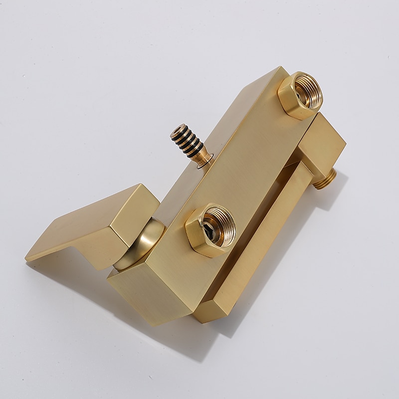 Shower FaucetShower System Rainfall Shower Head System Body Jet Massage Set Handshower Included Sound Shower Head Rainfall Shower Antique Vintage Style Nickel Brushed Electroplated 2025 - CAD $558.99 –P13