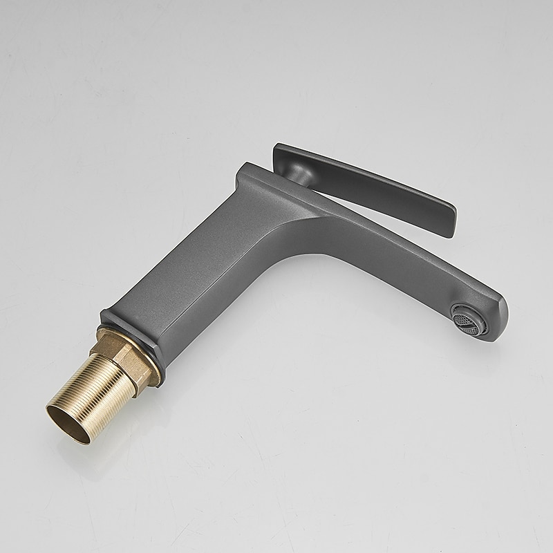 Bathroom Sink Faucet - Classic / Waterfall Nickel Brushed / Electroplated / Painted Finishes Centerset Single Handle One HoleBath Taps 2025 - CAD $111.99 –P2