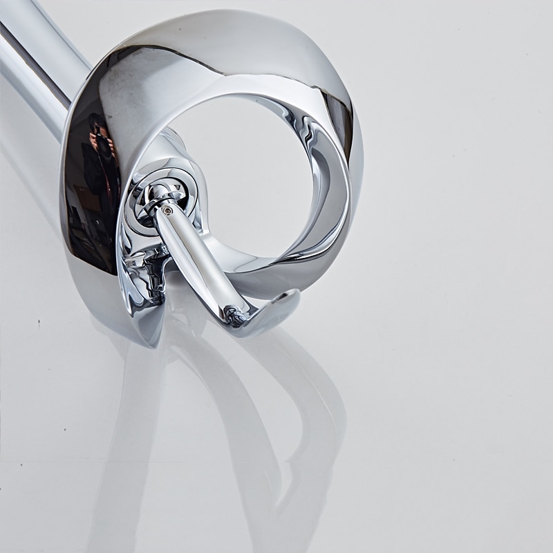 Bathroom Sink Faucet Waterfall Spout, Brass Mixer Basin Taps, Single Handle One Hole Bath Taps Painted Finishes Tall Body Modern Style 2025 - CAD $175.89 –P8