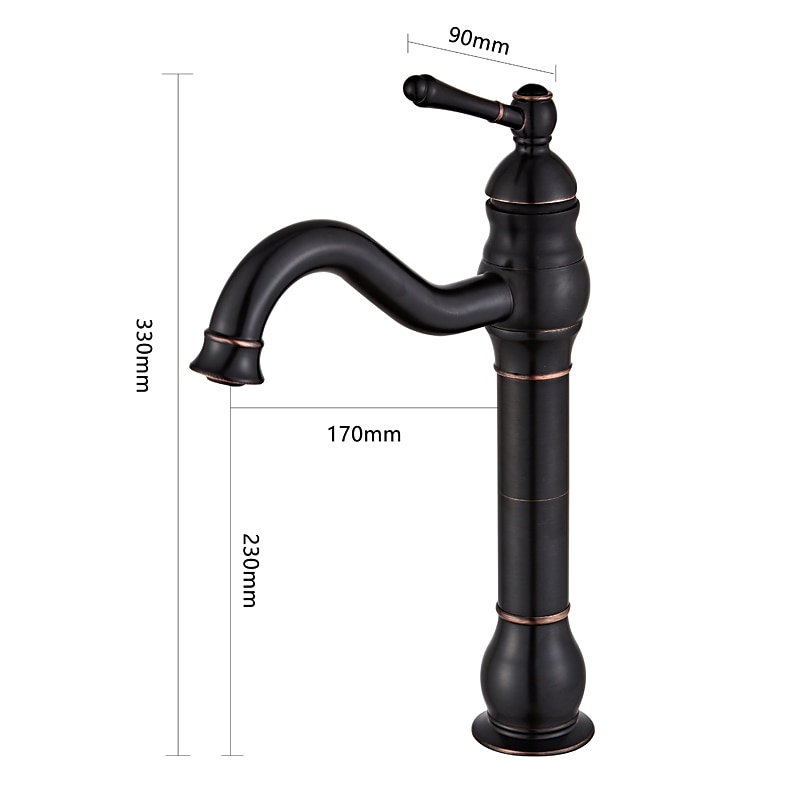 Bathroom Sink Faucet,Single Handle Rose Gold/Black/Brushed Gold/ Brass/Rustic Nickel One Hole Widespread Electroplated Faucet with Hot and Cold Water 2025 - CAD $127.99 –P4
