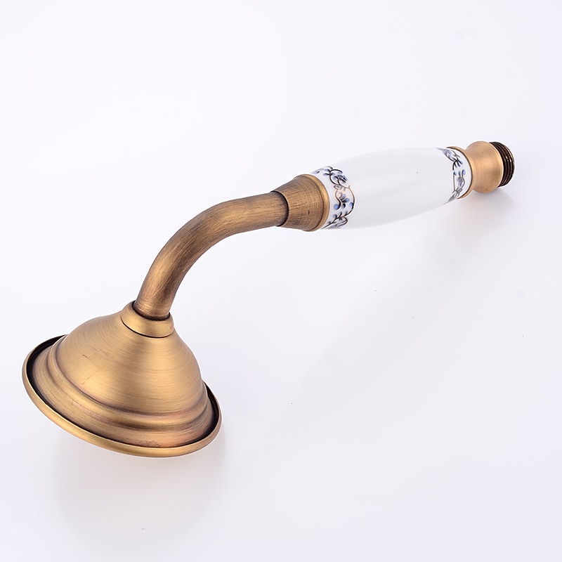 Shower Faucet / Body Jet Massage Set - Handshower Included pullout Rainfall Shower Antique / Vintage Style Antique Brass Mount Inside Brass Valve Bath Shower Mixer Taps 2025 - CAD $79.99 –P10