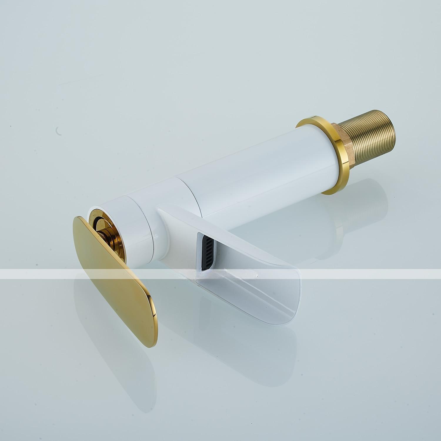Bathroom Sink Faucet,Rotatable Electroplated Centerset Single Handle One Hole Bath Taps with Hot and Cold Switch 2025 - CAD $95.99 –P8
