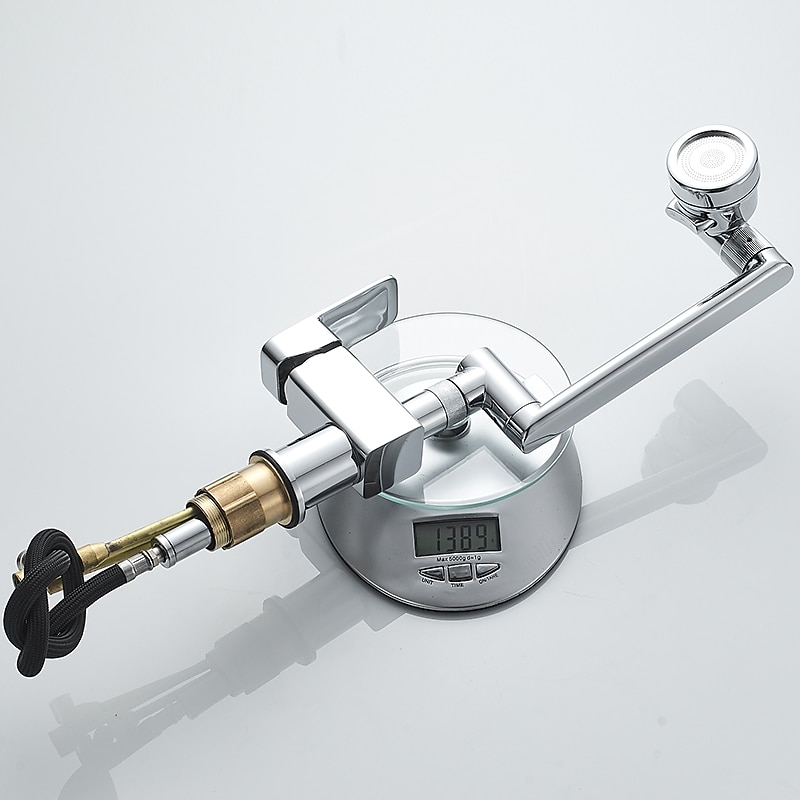 Bathroom Sink Faucet,Brass 360 Degree Rotating Liftable 3-Type Outlet Multi-Function Single Handle One Hole Bath Taps(Matte Black/Chrome) 2025 - CAD $111.99 –P11