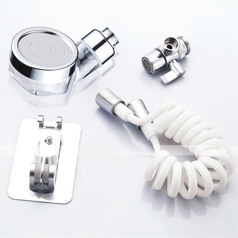 Bathroom Wash Face Basin Water Tap External Shower Head Toilet Hold Filter Flexible Hair Washing Faucet Rinser Extension Set 2025 - CAD $12.99 –P6