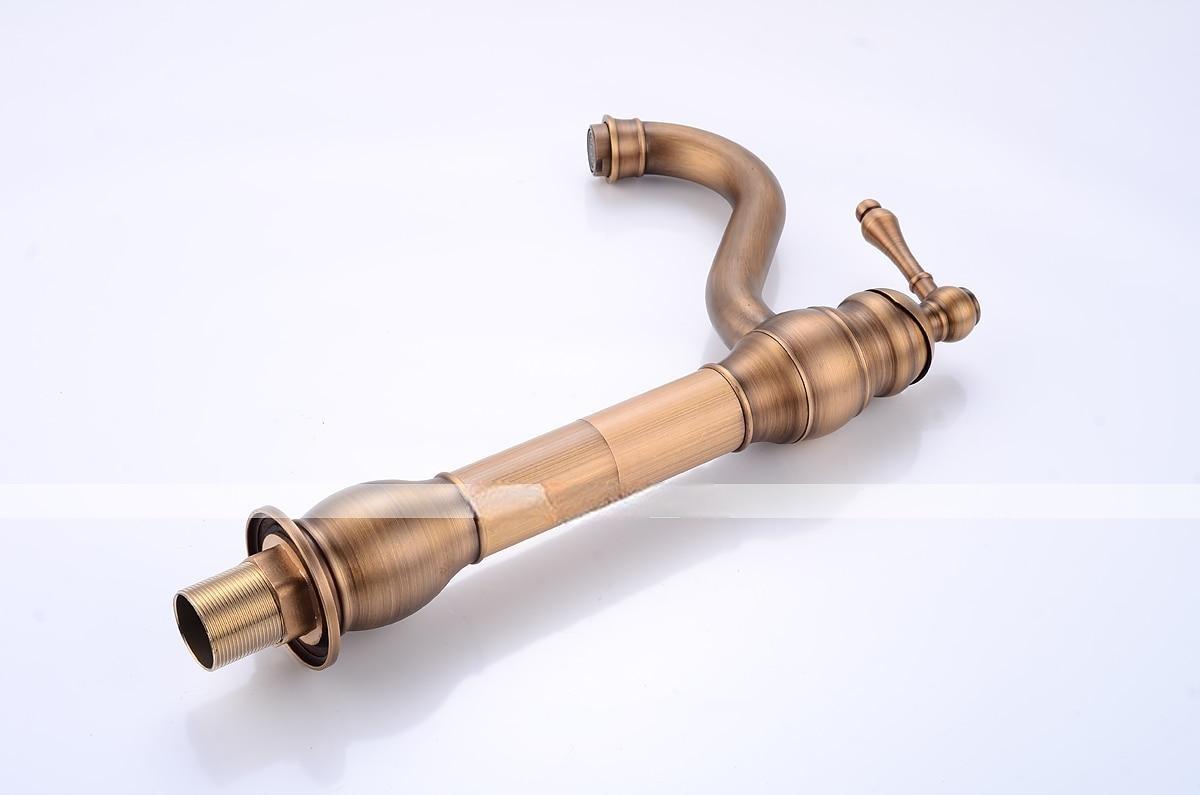 Bathroom Faucet Set,Antique Brass Single Handle One Hole Bath Taps with Drain 2025 - CAD $143.99 –P2