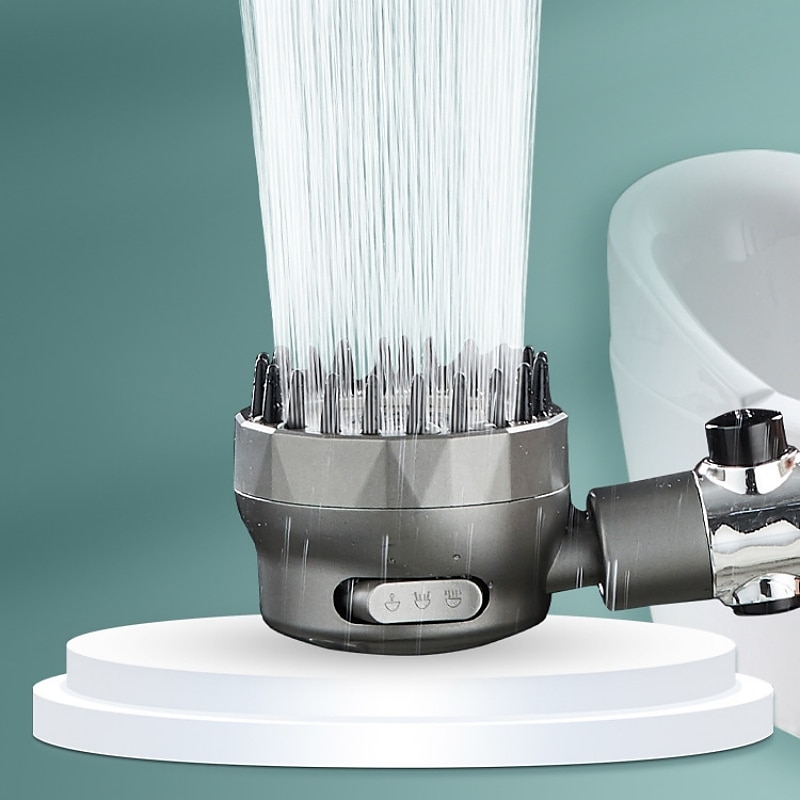 High Pressure 3-Mode Message Shower Head With Stop Button Handheld Water Saving Spray Nozzle Bathroom Accessories 2025 - CAD $17.99 –P5