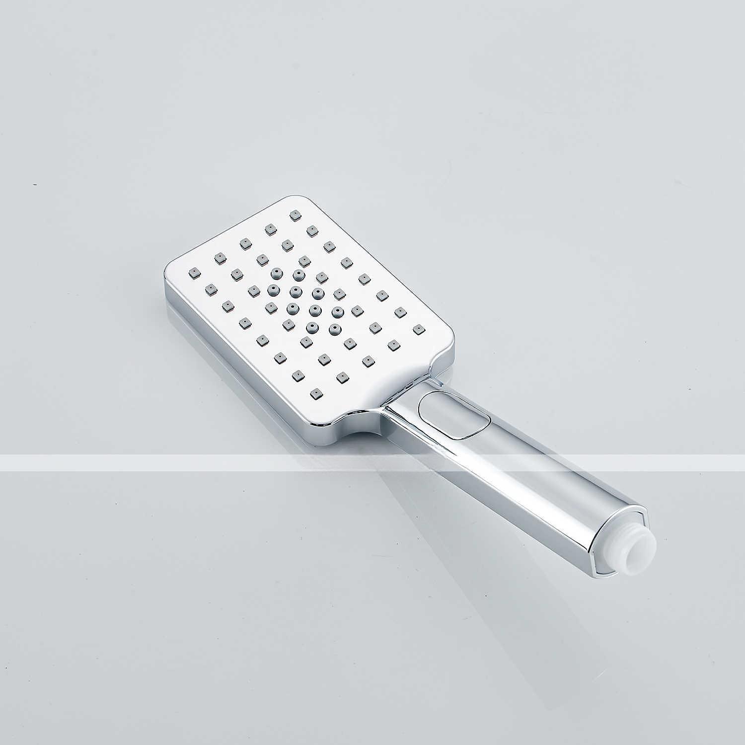 Shower Faucet with LED Display Thermostatic Mixer valve Set Handshower Included Pullout/Shelf Rainfall Shower Electroplated Mount Outside Ceramic Valve Bath Shower Mixer Taps 2025 - CAD $446.99 –P3