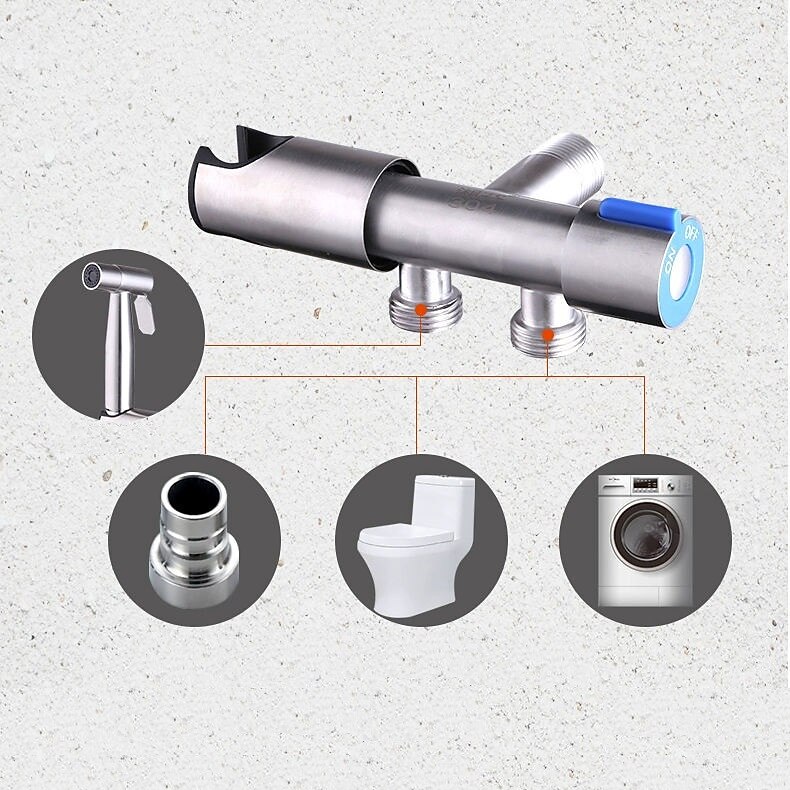 Handheld Toilet Bidet Sprayer Kit Wall-mount 304 Stainless Steel Toilet Bidet Showerhead with Hose Bathroom Cleaning Set 2025 - CAD $39.99 –P8