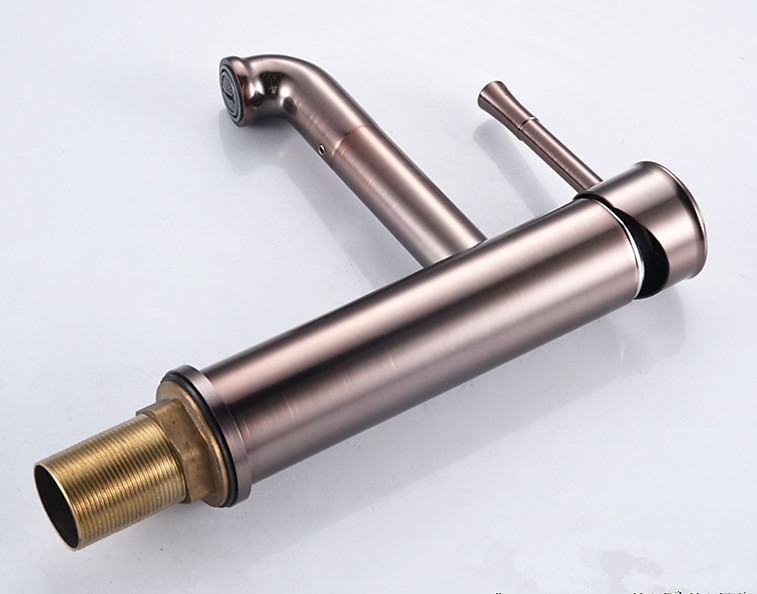 Bathroom Sink Faucet - Pull Out Oil-Rubbed Bronze / Antique Brass Centerset Single Handle One Holebath Taps 2025 - CAD $111.99 –P2