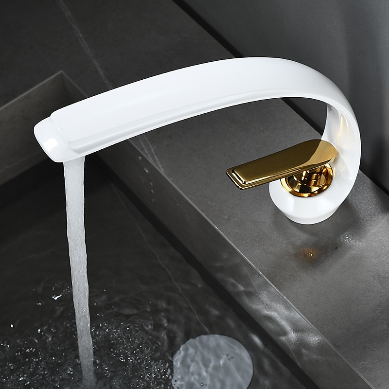 Bathroom Sink Faucet - Classic Electroplated / Painted Finishes Centerset Single Handle One HoleBath Taps 2025 - CAD $79.99 –P1