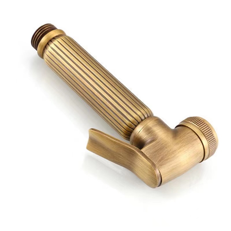 Bathroom Handheld Shower Bidet Shattaf Sprayer Set Wall Mount Brass Gold Toilet Hand Held Bidet Shower Spray Wall Bracket Hose Diaper Cleaning 2025 - CAD $71.99 –P6