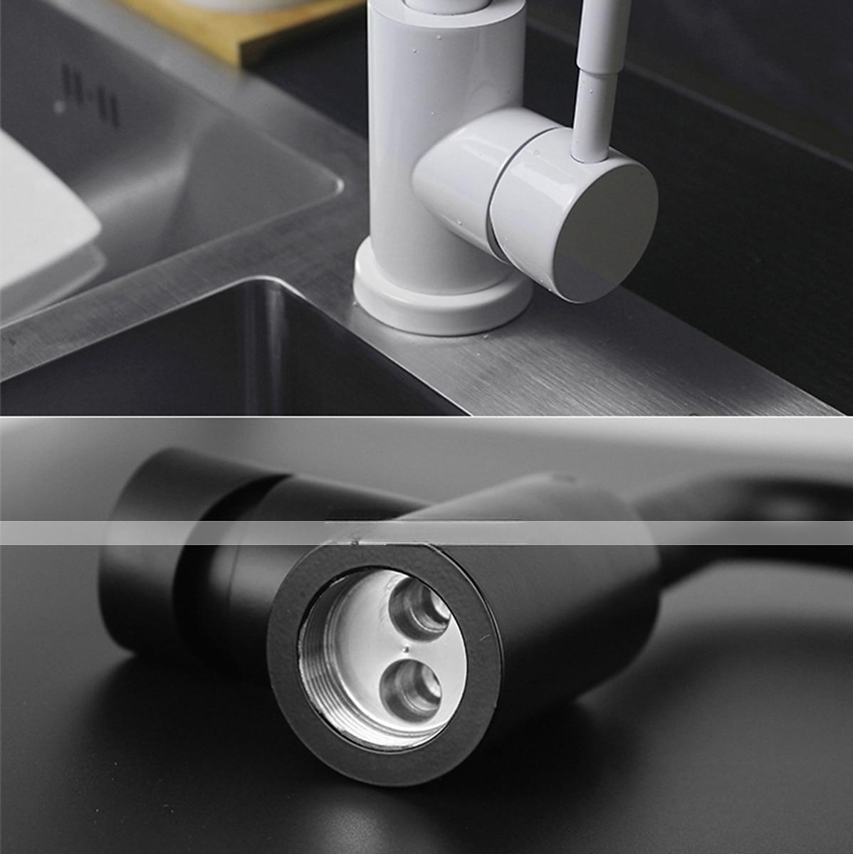 Stainless Steel Kitchen FaucetNickel Brushed Free Standing Single Handle One Hole Standard Spout High Arc 360° Rotatable Bathroom Sink Faucet with Hot and Cold Water Switch 2025 - CAD $52.99 –P9
