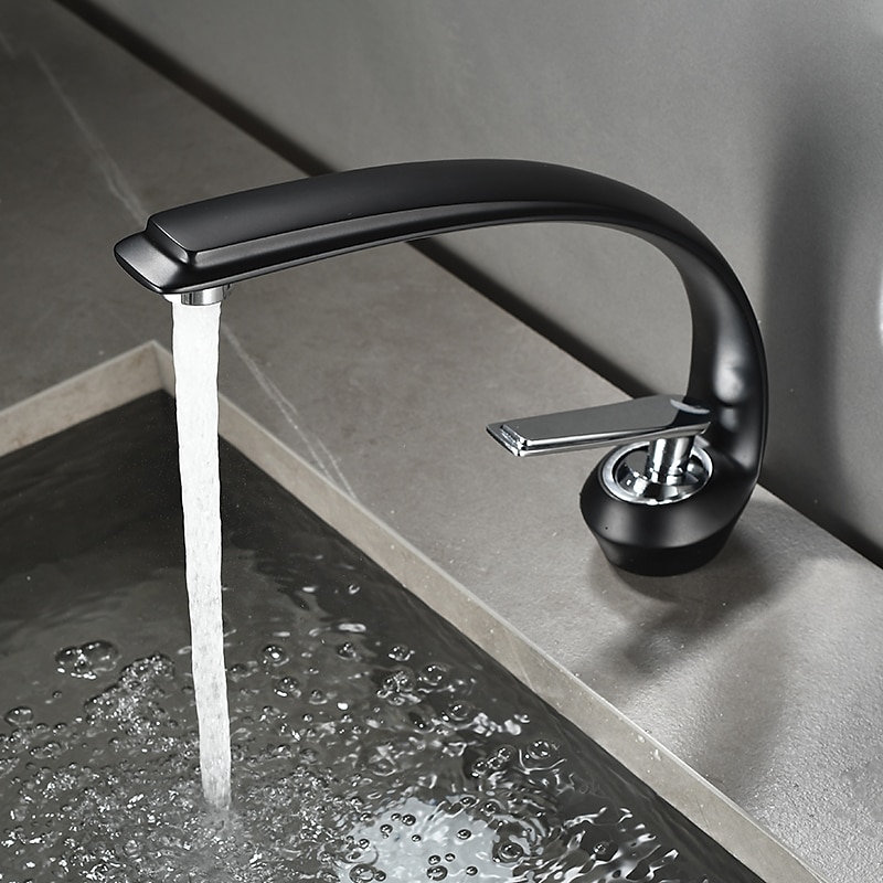 Bathroom Sink Faucet - Classic Electroplated / Painted Finishes Centerset Single Handle One HoleBath Taps 2025 - CAD $79.99 –P6