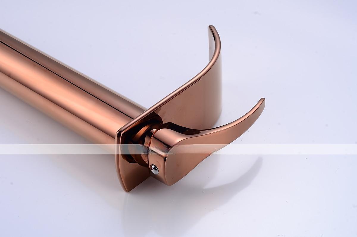 Bathroom Sink Mixer Faucet Tall with Drain, Basin Vessel Tap Ceramic Valve Single Handle Deck Mounted ORB/Rose Gold/Bursh Nickel 2025 - CAD $119.99 –P6