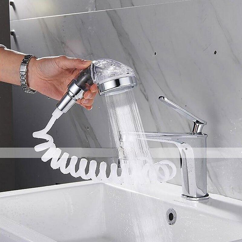 Bathroom Wash Face Basin Water Tap External Shower Head Toilet Hold Filter Flexible Hair Washing Faucet Rinser Extension Set 2025 - CAD $12.99 –P5