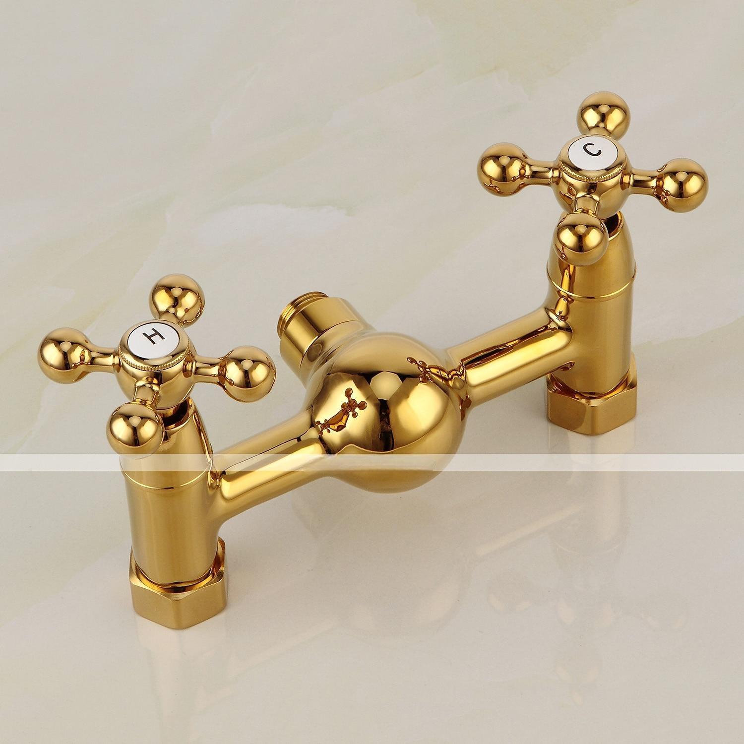 Shower Faucet Set Handshower Included Vintage Style/Country Brass/Electroplated Mount Outside Ceramic Valve Bath Shower 2025 - CAD $143.99 –P2