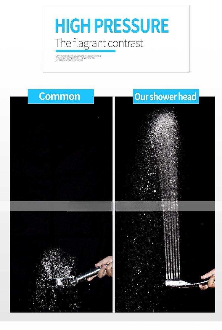 300 Holes Super Pressure Shower Head With Chrome Square Rainfall Handhold Water Saving SprayerStainless Steel Plate and Durable Material 2025 - CAD $4.99 –P5