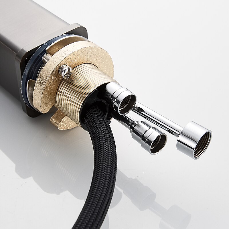 Bathroom Sink Faucet - Rotatable / Pull out / Classic Electroplated / Painted Finishes Centerset Single Handle One HoleBath Taps 2025 - CAD $95.99 –P6
